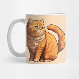 Fluffy Ginger Cat Mug